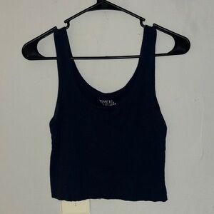 Time and Tru Navy Blue Tank Top